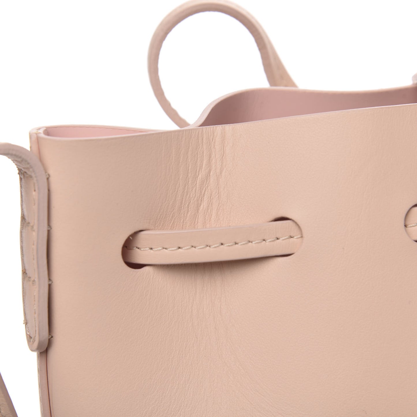 Calfskin Mini Mini Bucket Bag Rosa