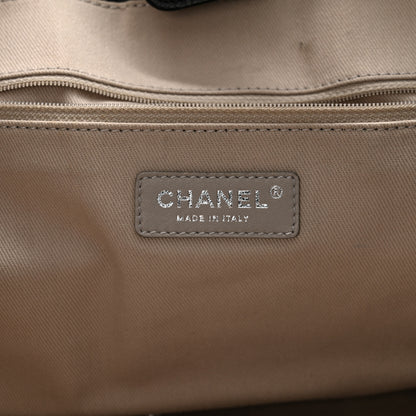 Chanel Glazed Calfskin Medium Deauville Tote Black 6 of 11