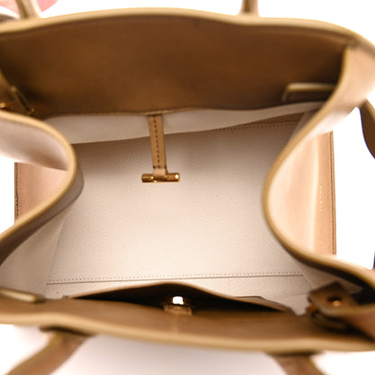 The Row Polished Saddle Calfskin Soft Margaux 10 Bag Muschio 5 of 9