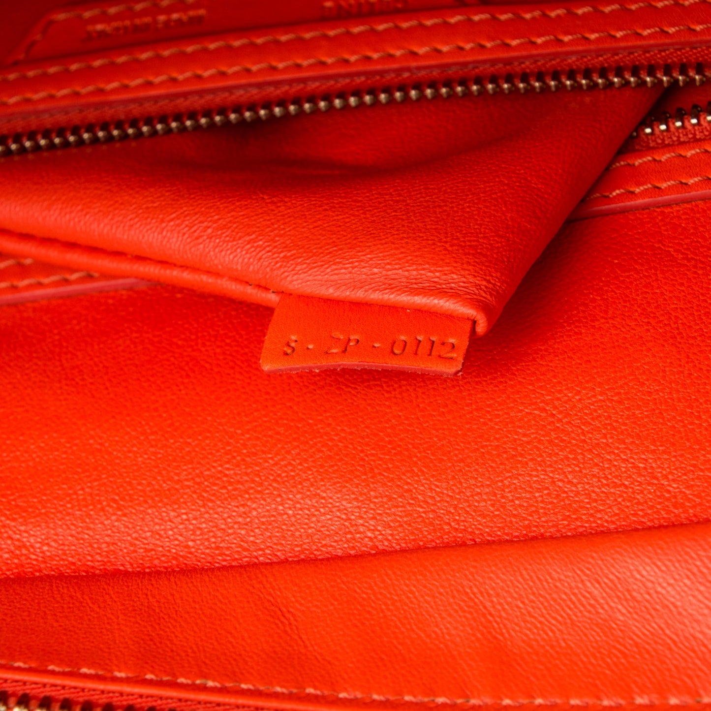 Smooth Calfskin Mini Luggage Bright Orange