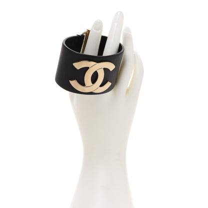 Chanel Calfskin CC Wide Cuff M Black 2 of 6