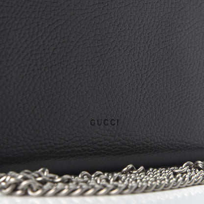 Gucci Calfskin Mini Dionysus Chain Wallet Black 8 of 10