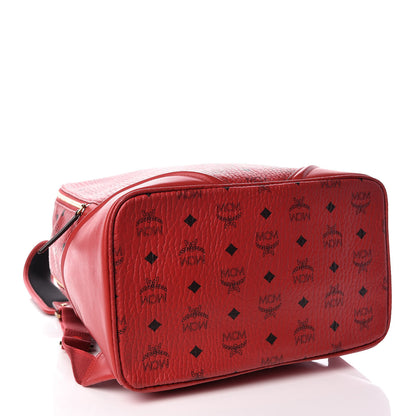 MCM Visetos Medium Duke Backpack Ruby Red 4 of 14