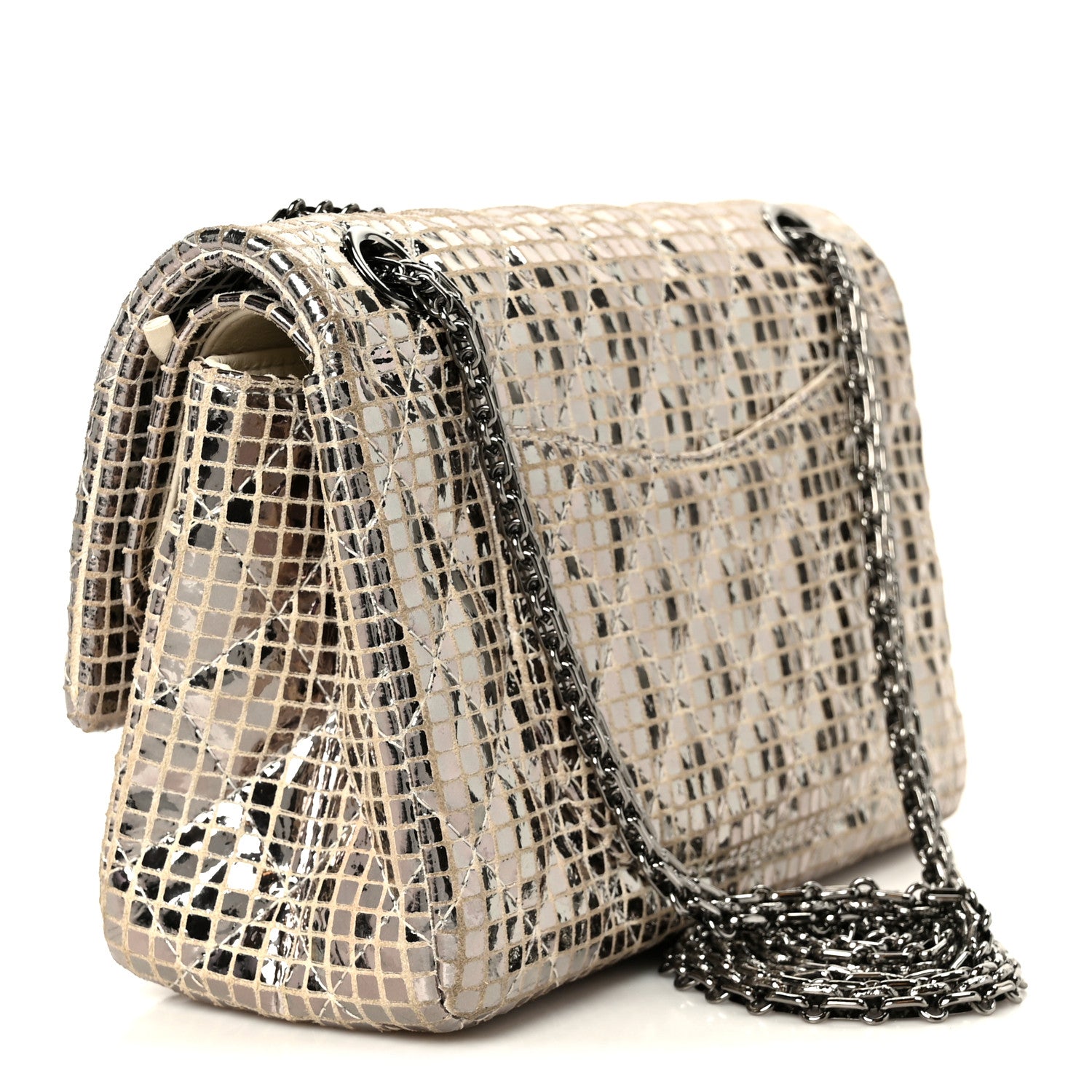 Chanel Mirror 2.55 Reissue 225 Flap Silver 3 of 11