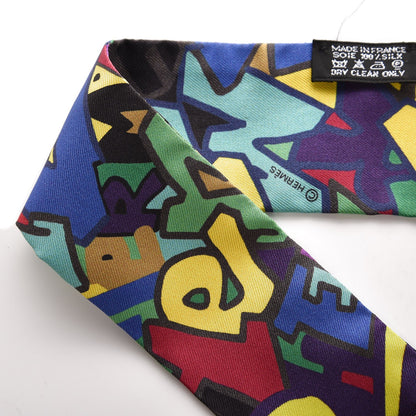 Hermes Silk Graff Twilly Multi 4 of 7