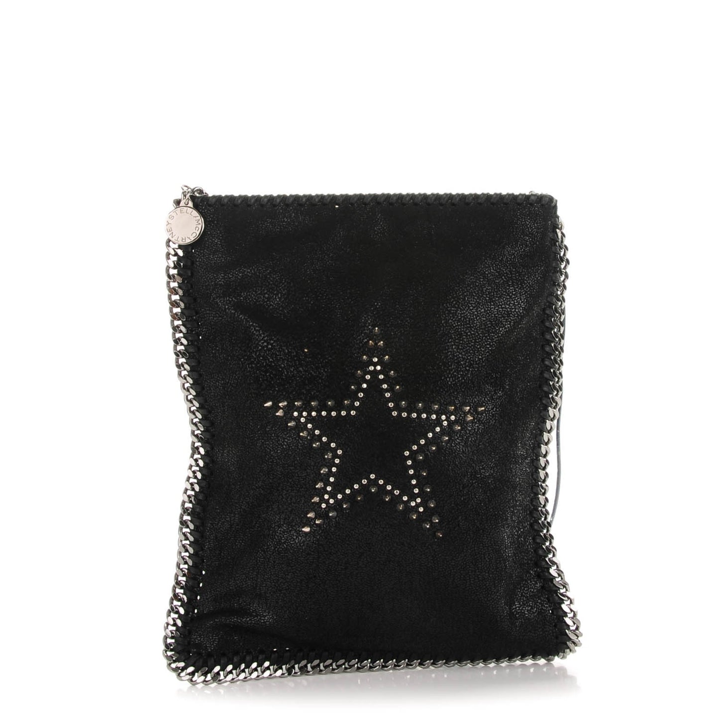 Shaggy Deer Star Falabella Flat Crossbody Black