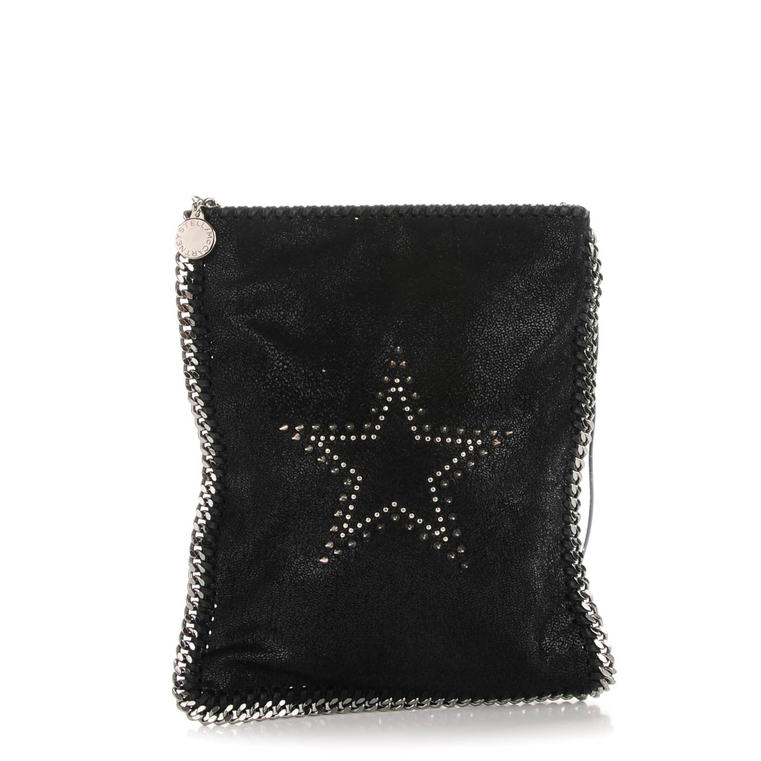 Stella McCartney Shaggy Deer Star Falabella Flat Crossbody Black 1 of 7