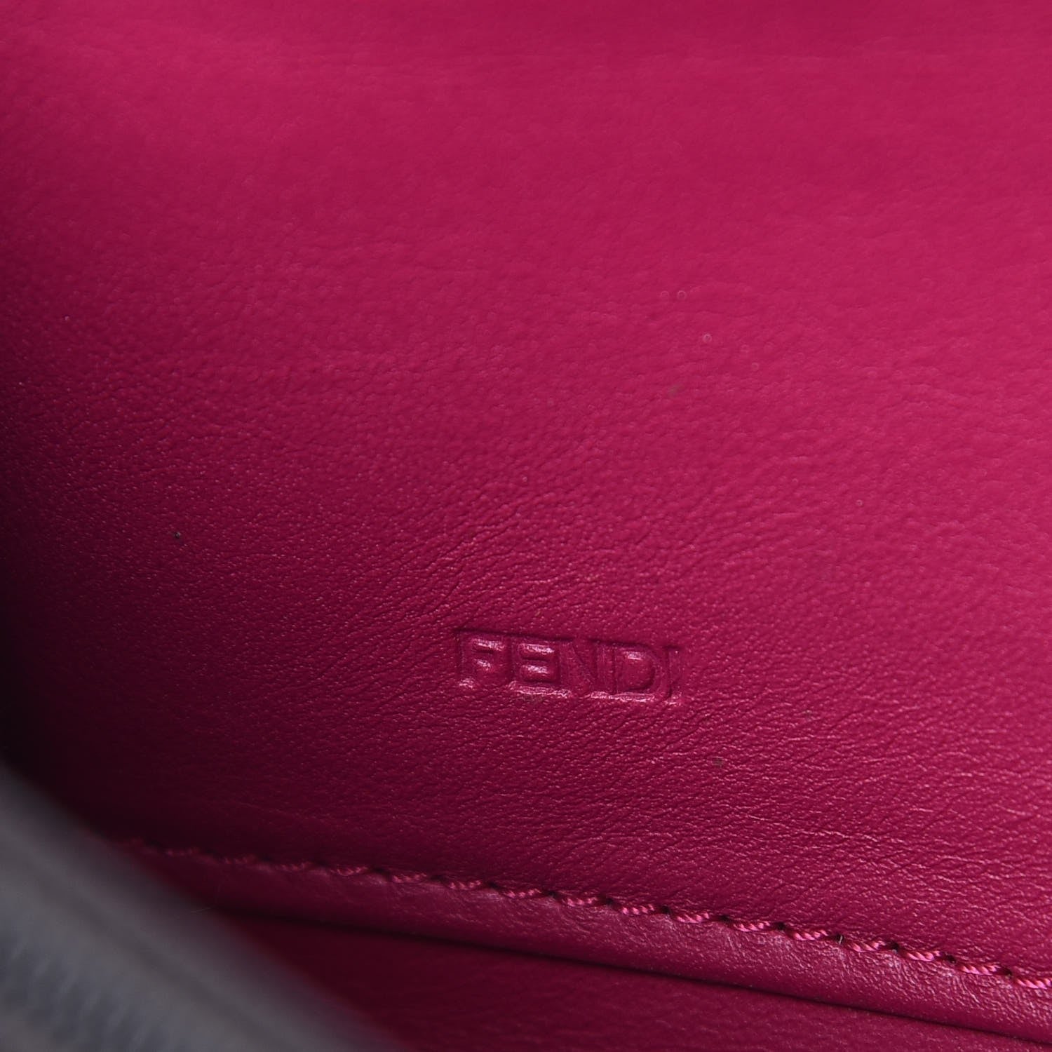 Fendi Zucca Spalmati FF Multicolor Zip Around Wallet Multicolor Fuchsia 6 of 8