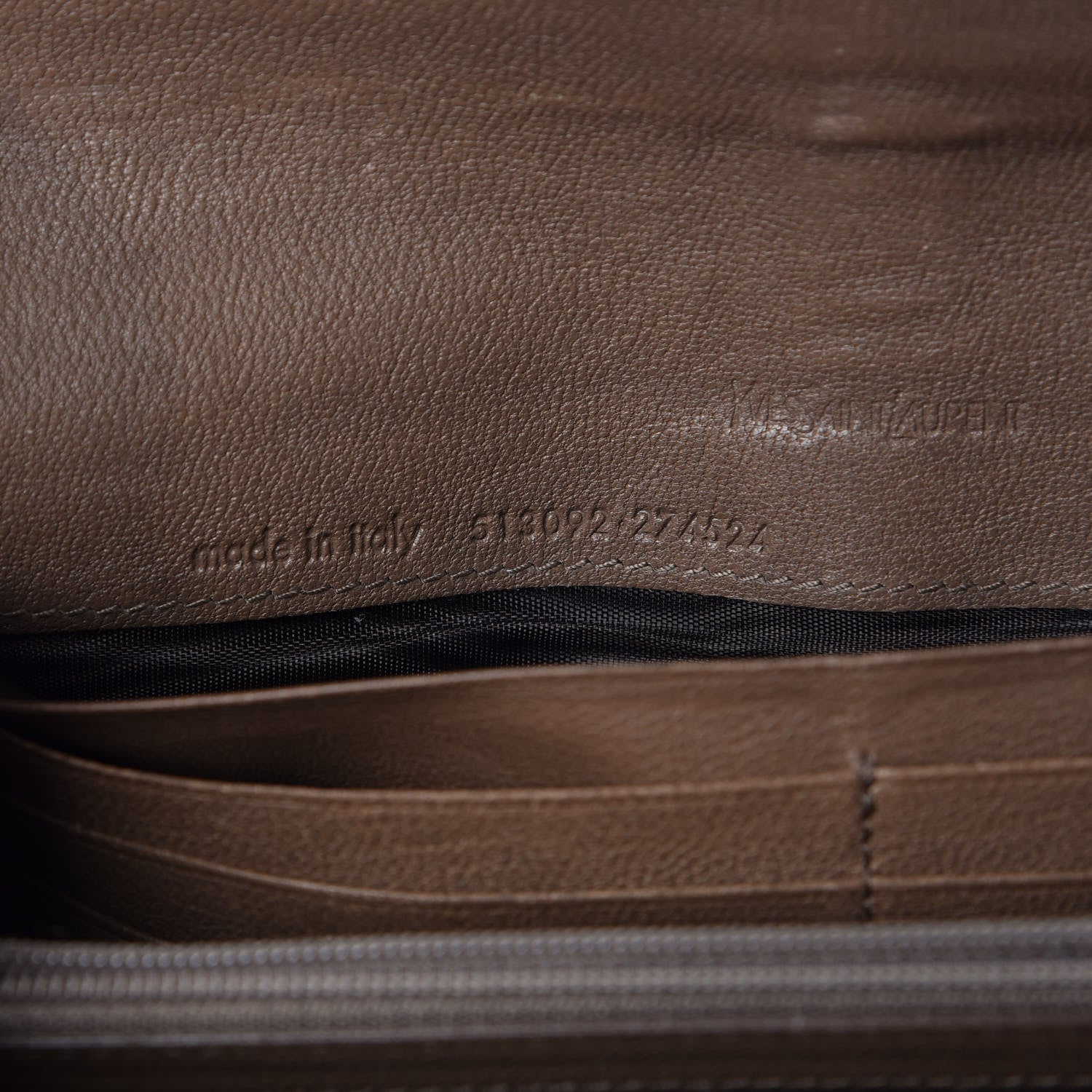 Saint Laurent Calfskin Classic Y Ligne Wallet Light Brown 7 of 12