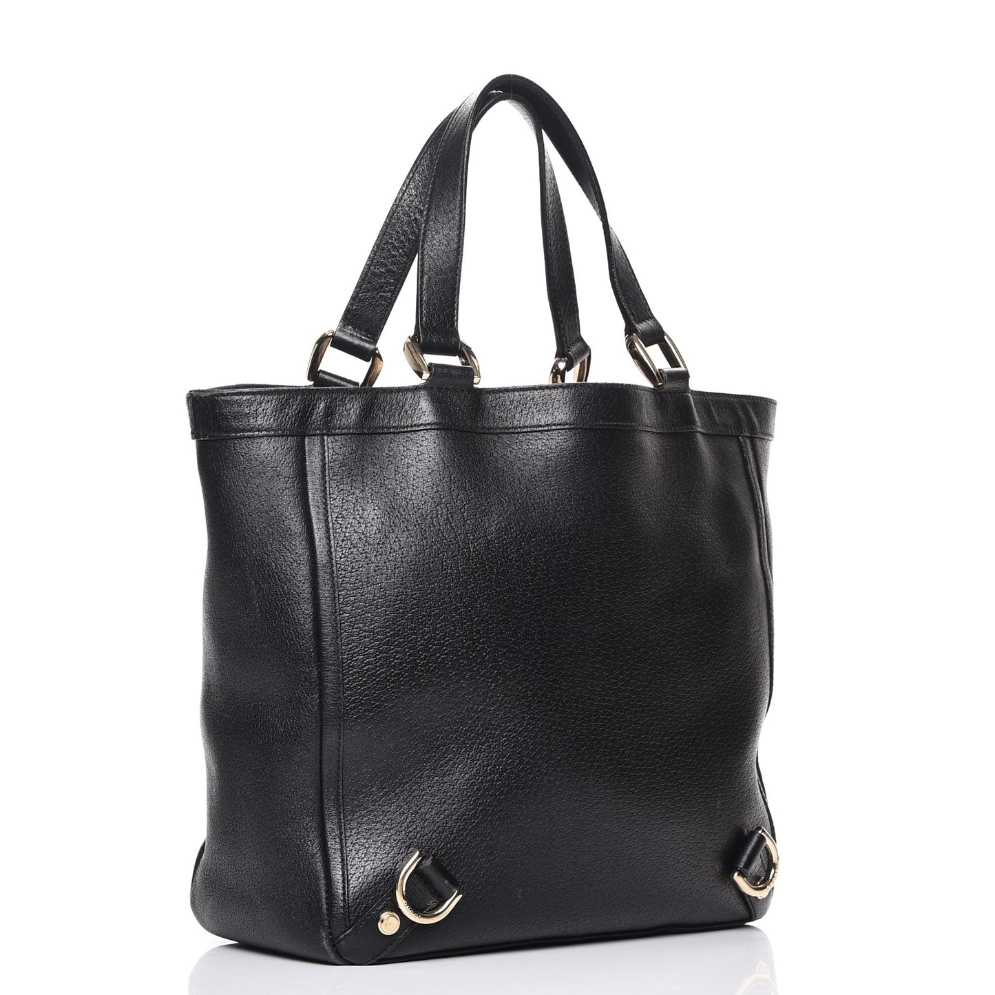 Calfskin Abbey Tote Black