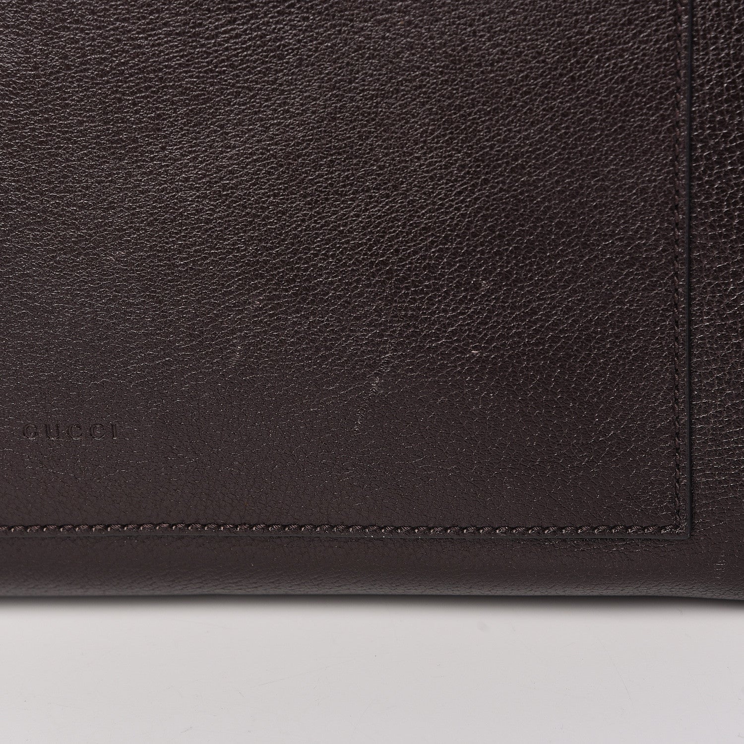 Gucci Calfskin Vintage Web Medium Satchel Dark Brown 13 of 15