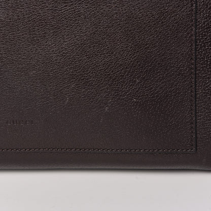Gucci Calfskin Vintage Web Medium Satchel Dark Brown 13 of 15