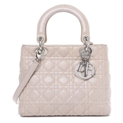 Christian Dior Lambskin Cannage Medium Lady Dior Light Pink 1 of 20
