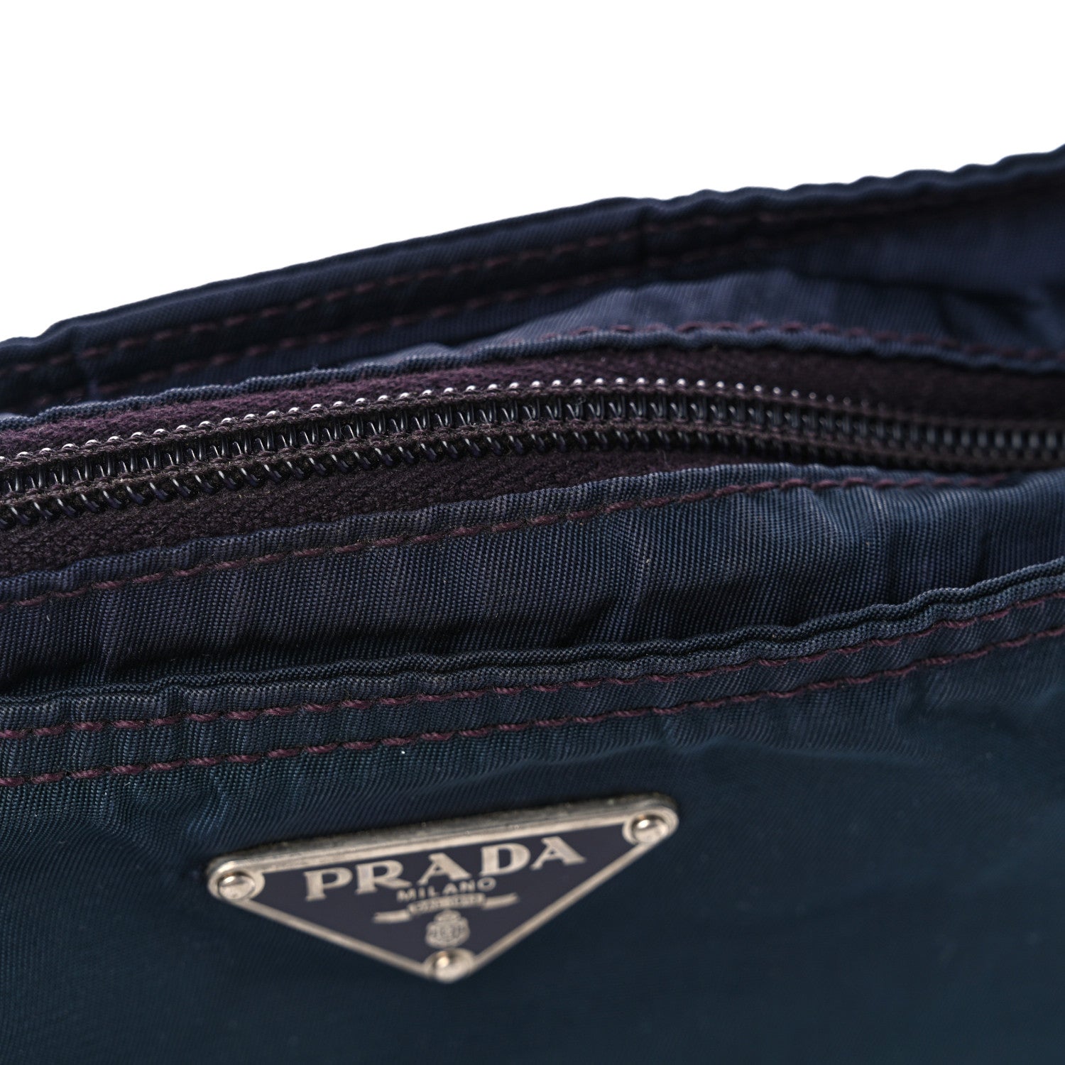 Prada Nylon Vela Flat Messenger Bag Royal 11 of 12