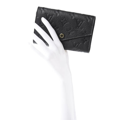 Louis Vuitton Empreinte Compact Curieuse Wallet Black 2 of 8