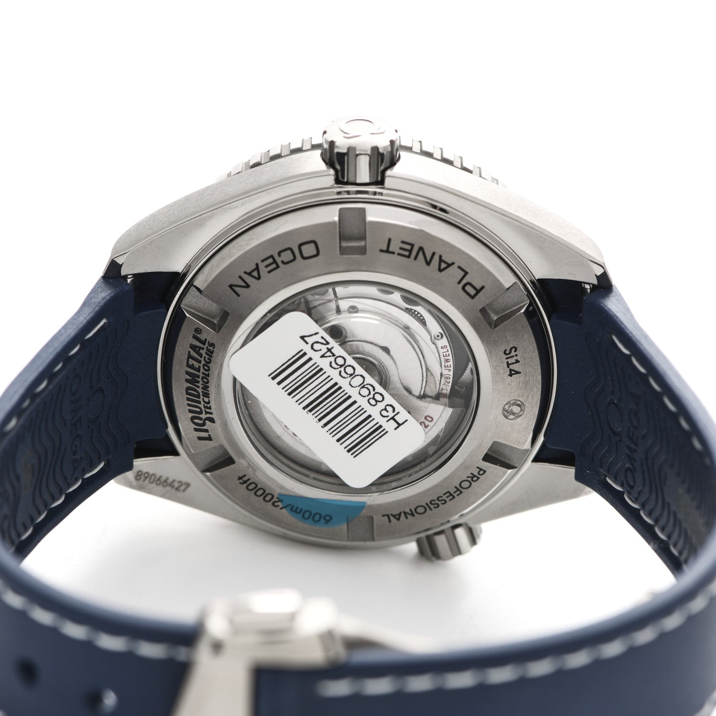 Titanium Rubber 37mm Seamaster Planet Ocean Automatic Watch Blue 232.92.38.20.03.001