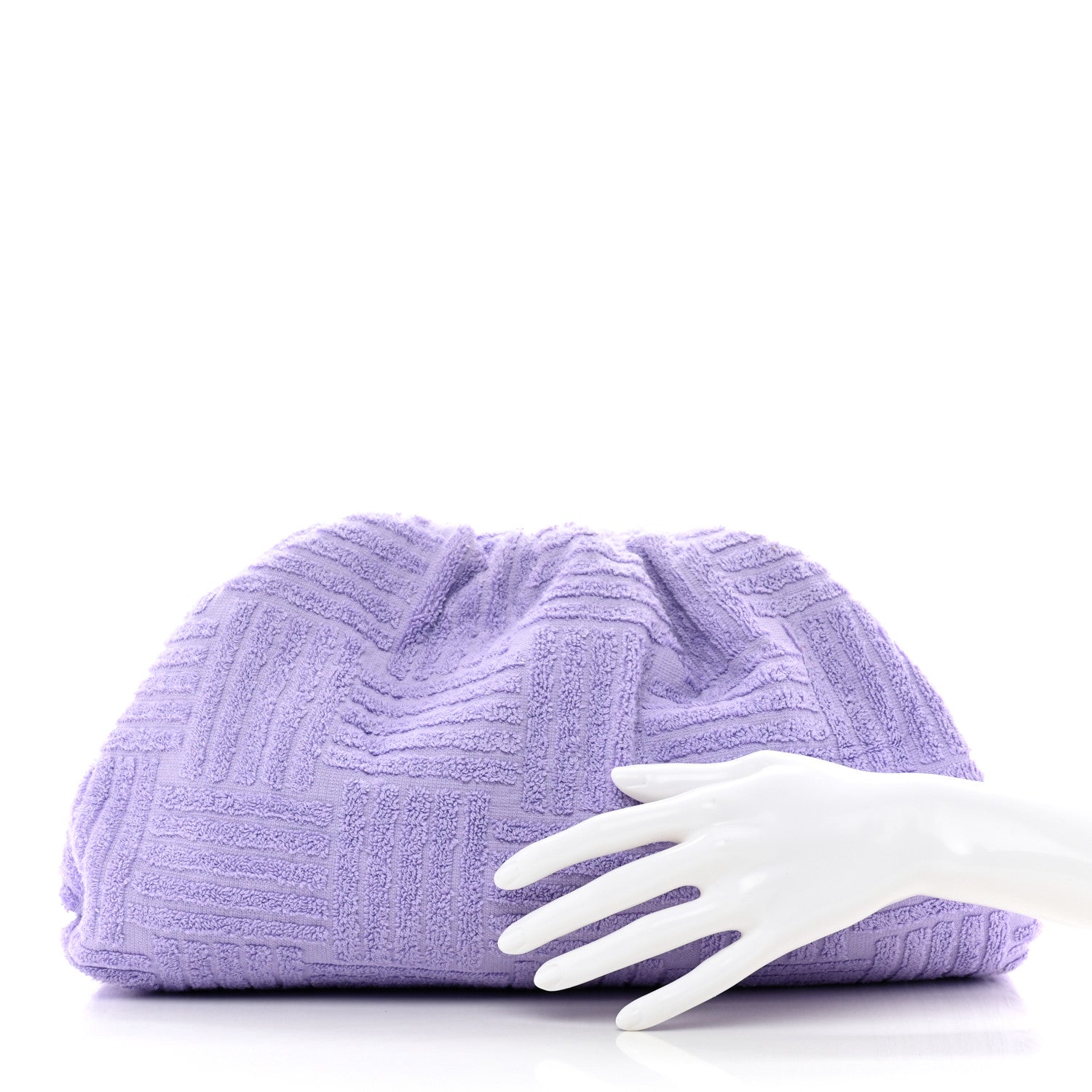 Bottega Veneta Sponge Fabric The Pouch Clutch Wisteria 2 of 7
