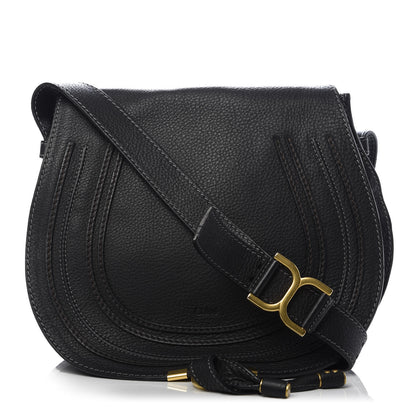 Chloe Calfskin Medium Marcie Round Crossbody Bag Black 1 of 10
