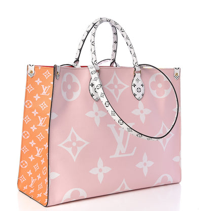 Louis Vuitton Monogram Giant Onthego GM Rouge Rose 4 of 9