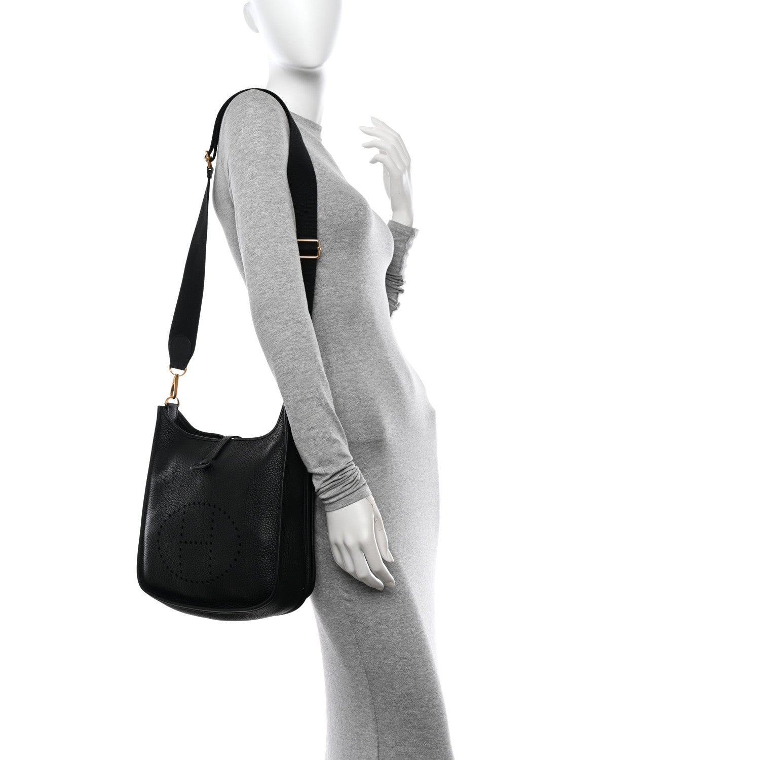 Hermes Taurillon Clemence Evelyne III PM Black 2 of 13