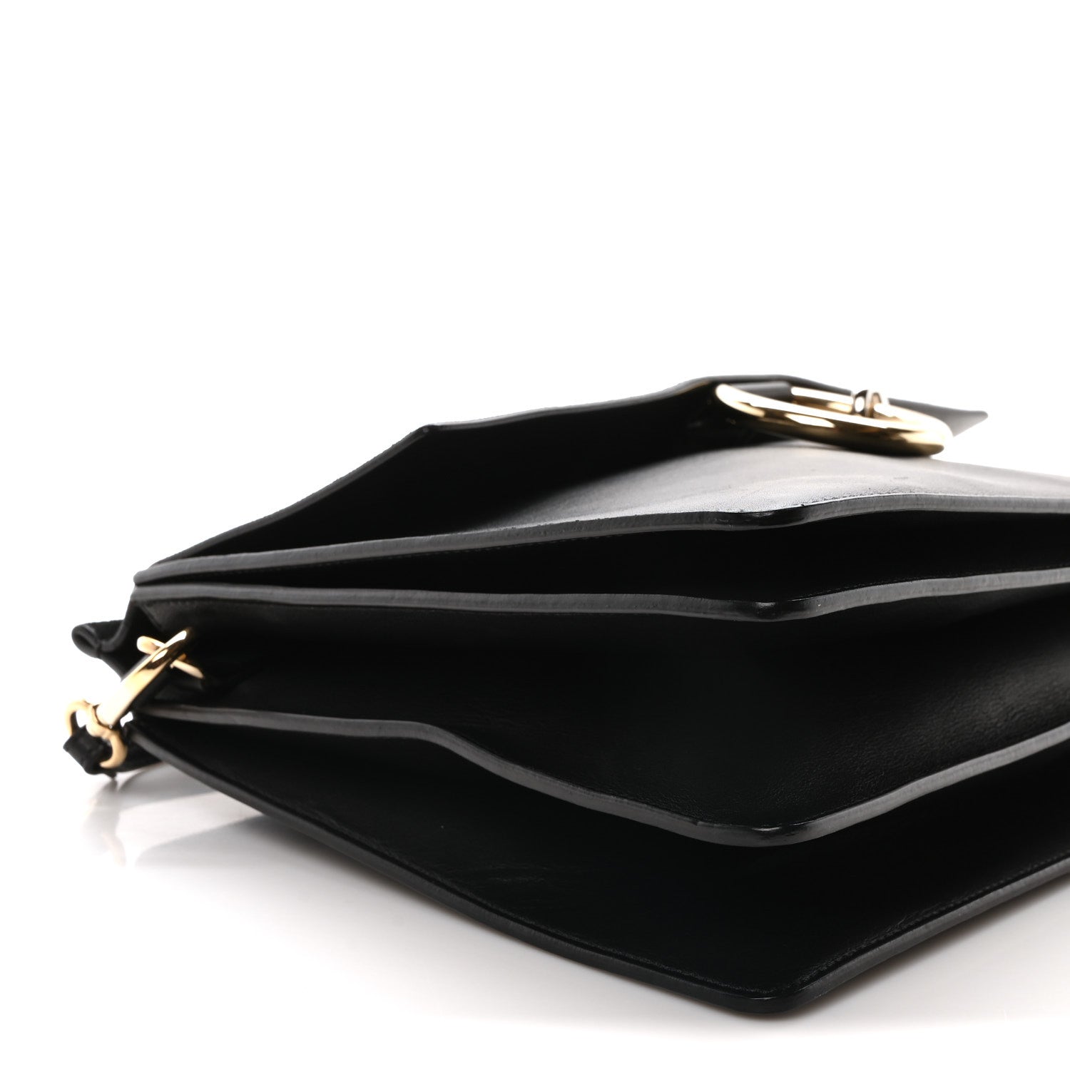 Chloe Suede Calfskin Medium Faye Shoulder Bag Black 9 of 10