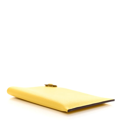 Hermes Epsom Tarmac PM Passport Holder Jaune De Naples 4 of 9