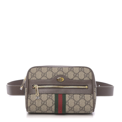 Gucci GG Supreme Monogram Web Small Ophidia Belt Bag 95 38 Dark Brown 1 of 10