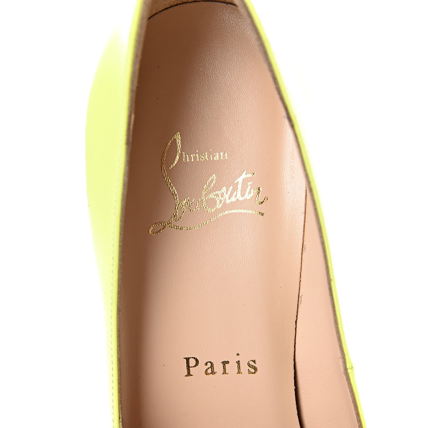 Christian Louboutin Calfskin Palais Royal 140 Pumps 38.5 Fluo 7 of 11
