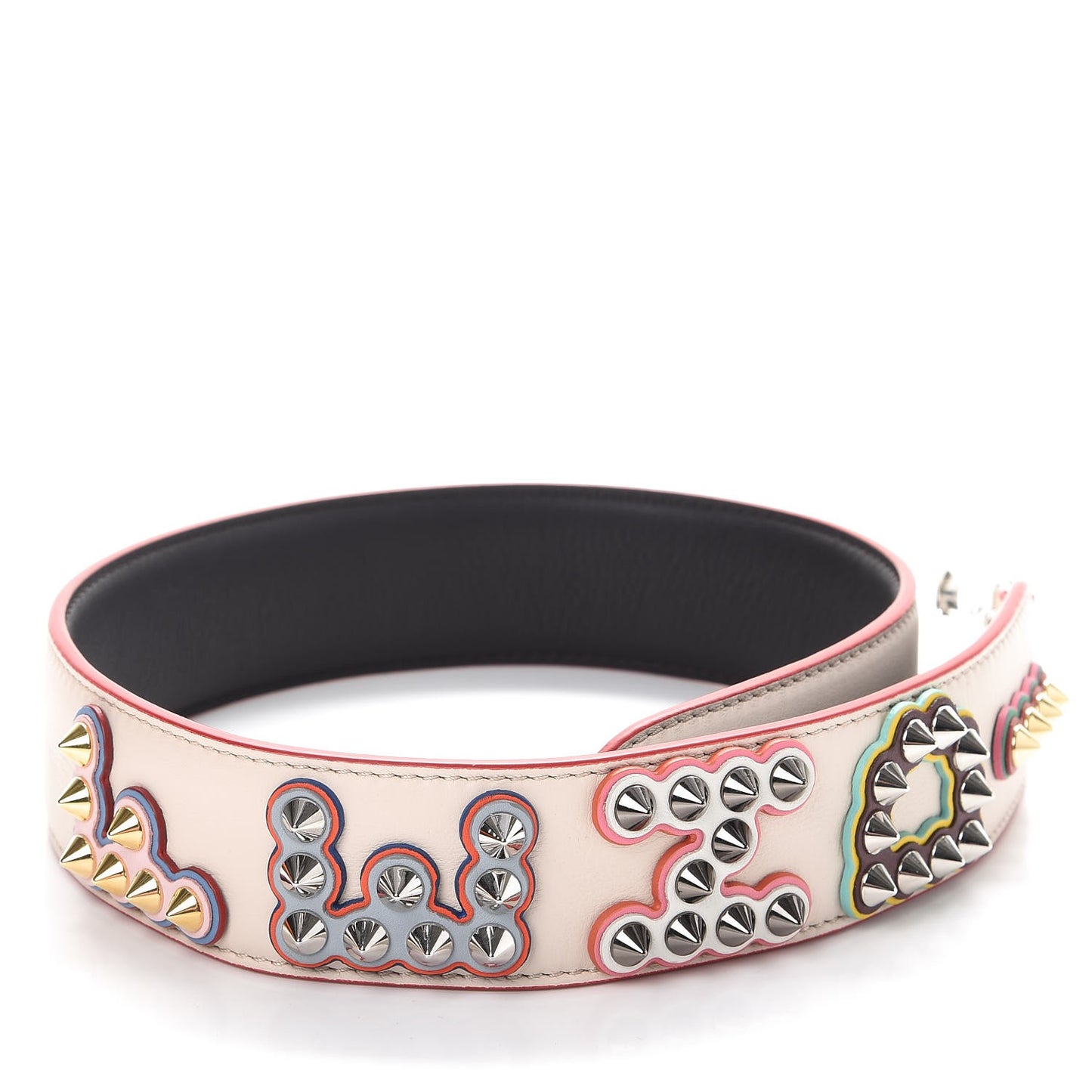 Vitello Dolce Fun Fair Metal Studded Strap You Camelia Multicolor