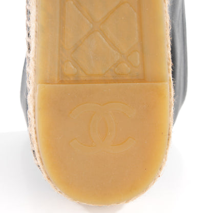Chanel Lambskin CC Espadrilles 39 Black 11 of 11