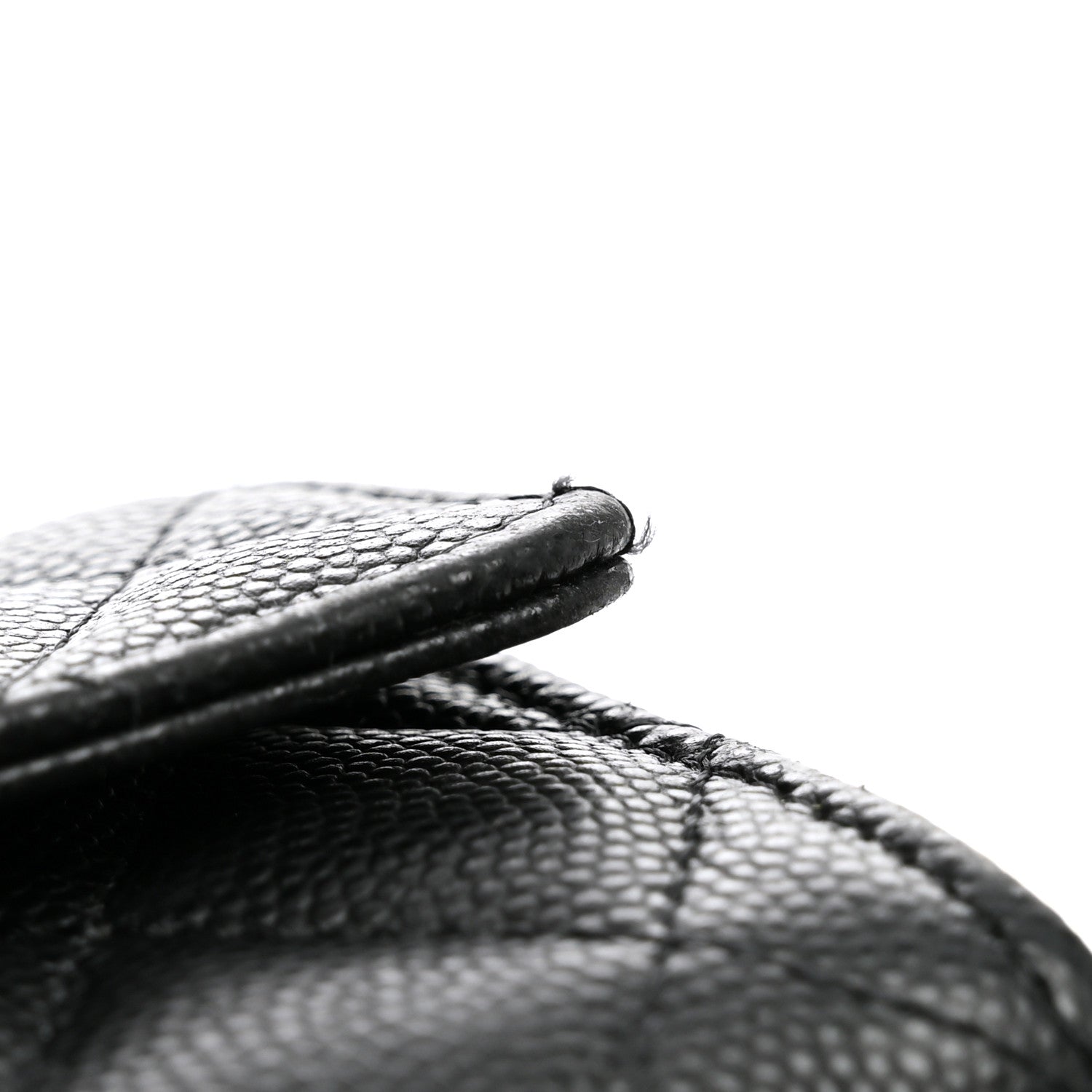 Chanel Caviar Quilted Textured CC Flap Card Holder Black 9 of 9