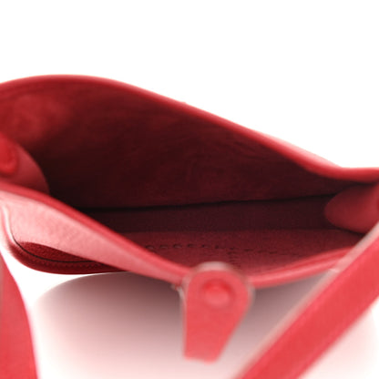 Hermes Taurillon Clemence Evelyne TPM Rouge Garance 4 of 9
