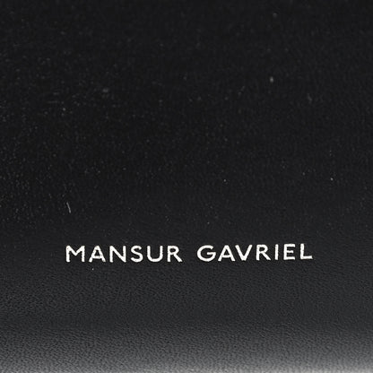 Mansur Gavriel Vegetable Tanned Calfskin Bucket Bag Black Royal 7 of 9