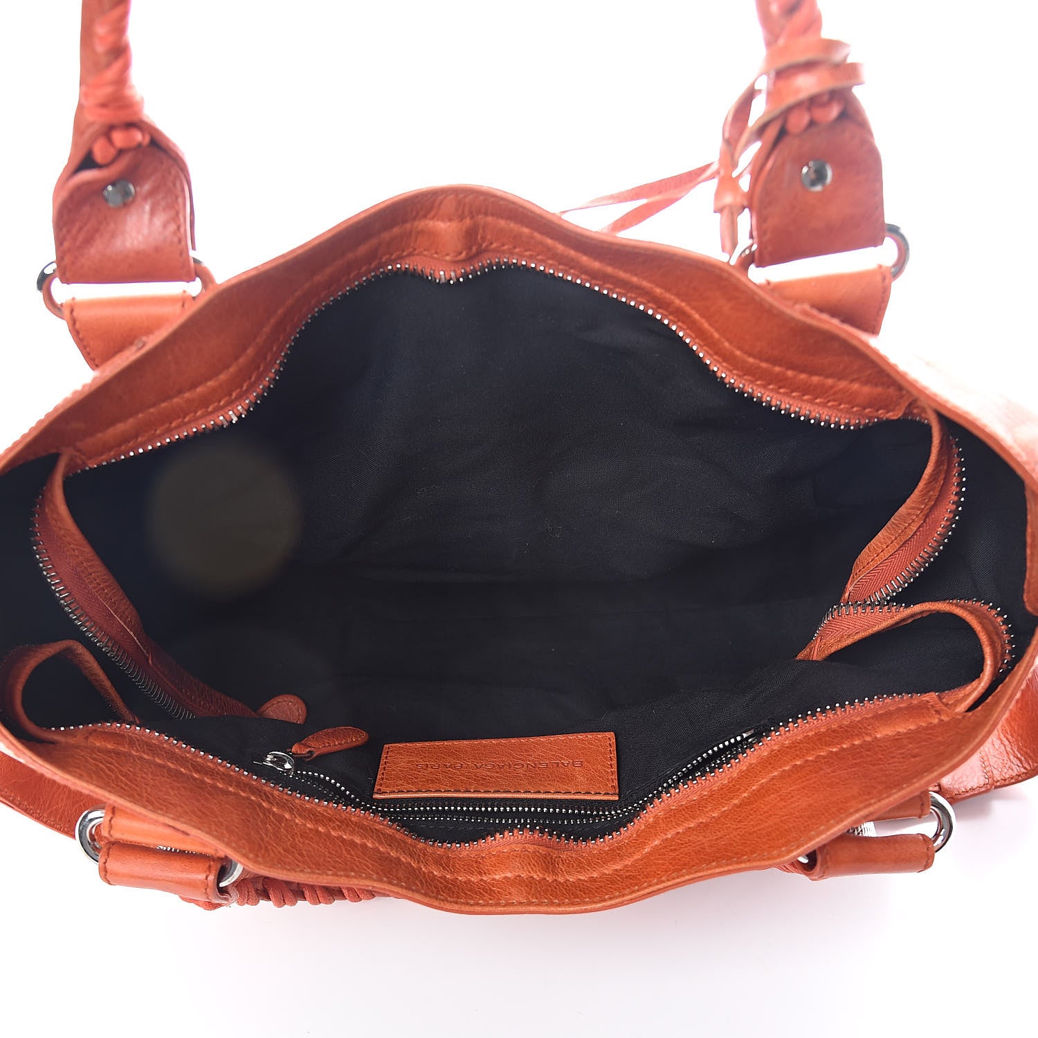Balenciaga Agneau Giant 21 Silver Hardware City Mandarine 5 of 8