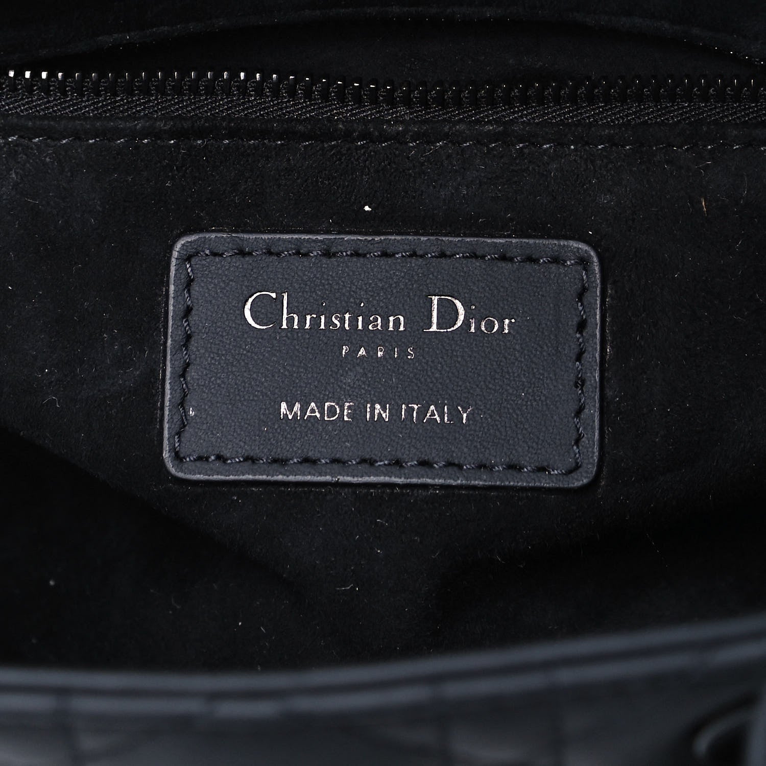 Christian Dior Ultra Matte Calfskin Cannage Small My ABCDior Lady Dior Black 6 of 9