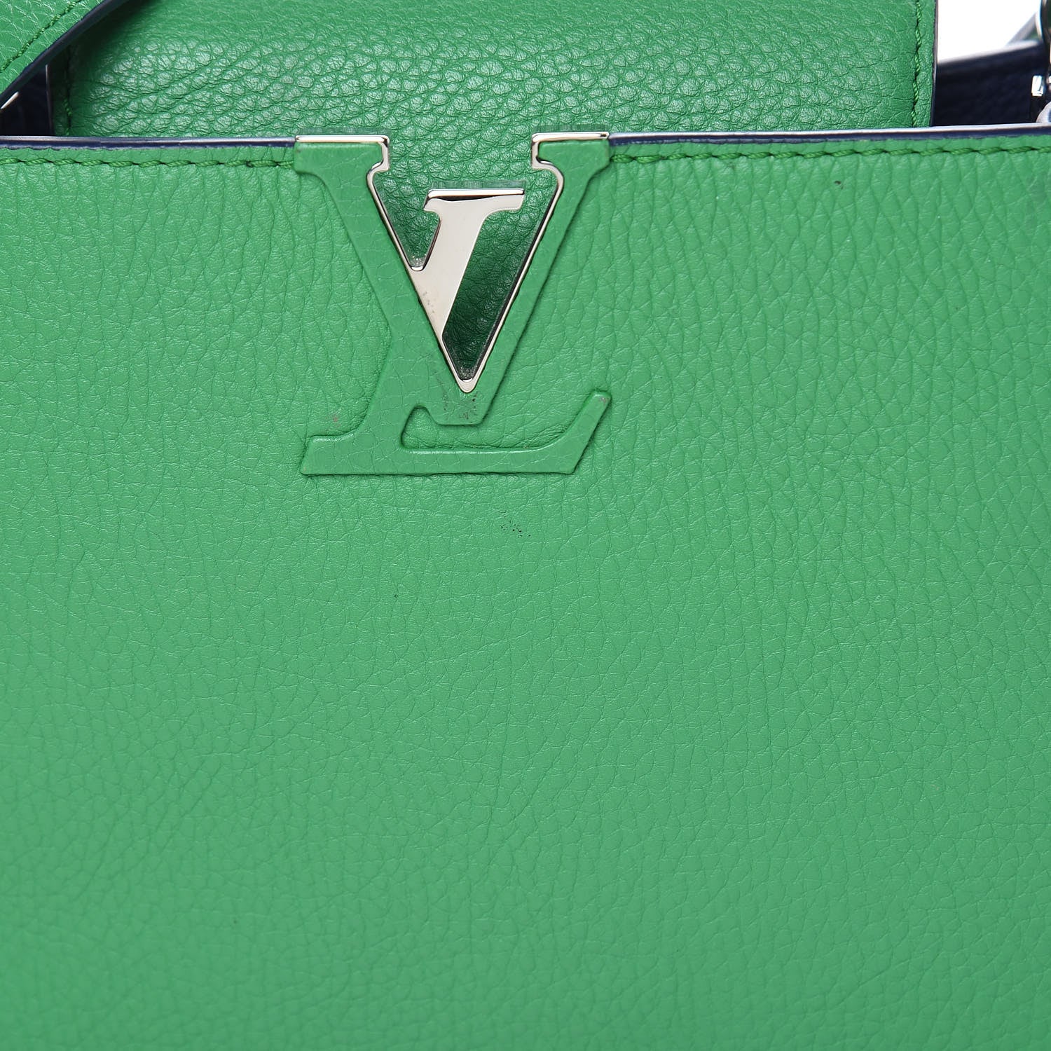 Louis Vuitton Taurillon Capucines BB Bamboo Indigo 12 of 14