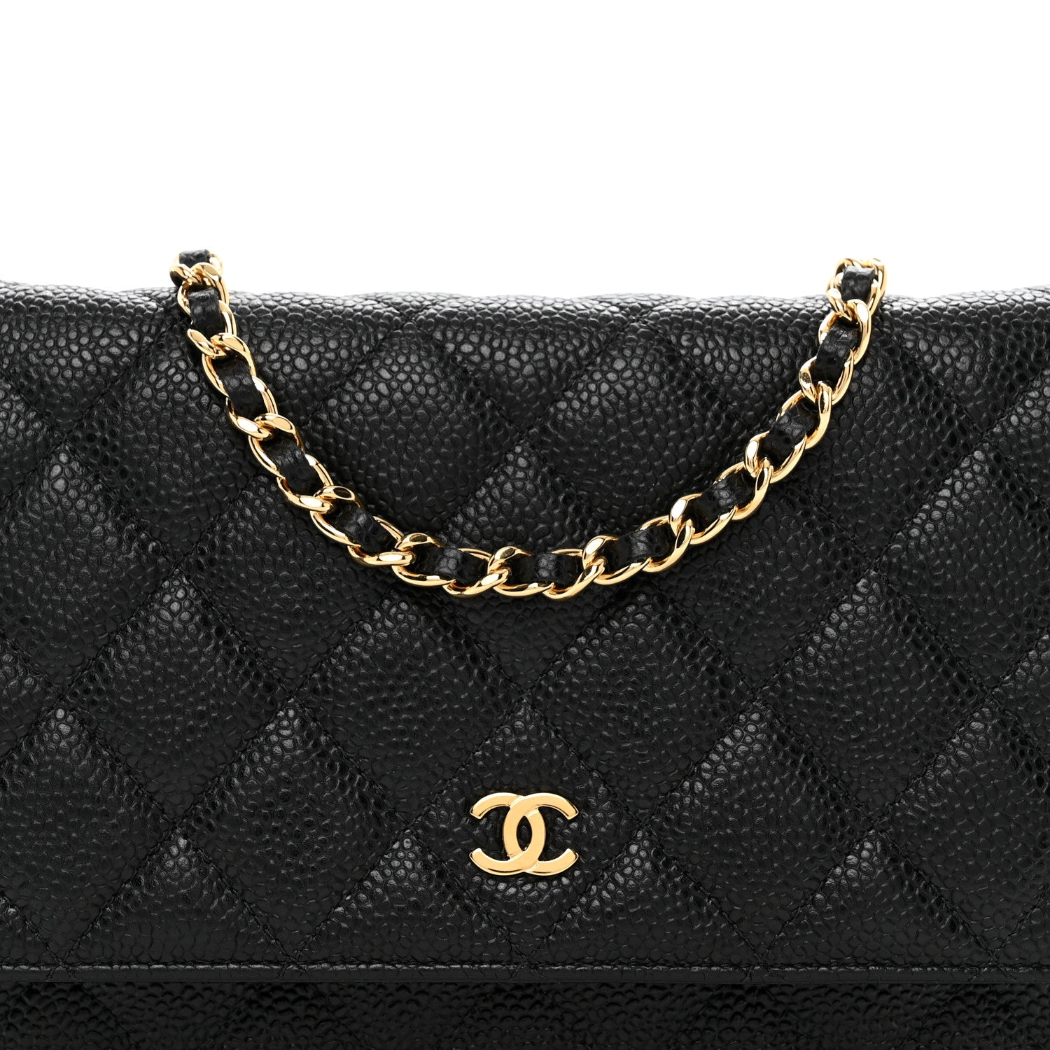 Chanel Caviar Quilted Wallet on Chain WOC Black 5 of 11