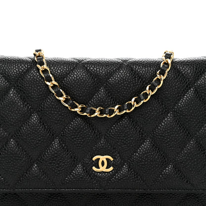 Chanel Caviar Quilted Wallet on Chain WOC Black 5 of 11