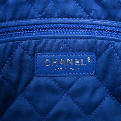 Chanel Shiny Calfskin Quilted Small Chanel 22 Dark Blue 7 of 11