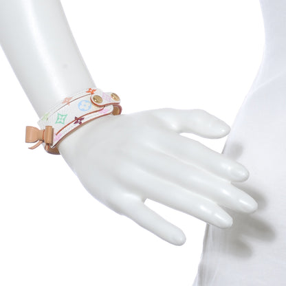 Louis Vuitton Monogram Multicolor Address Bracelet White 2 of 6