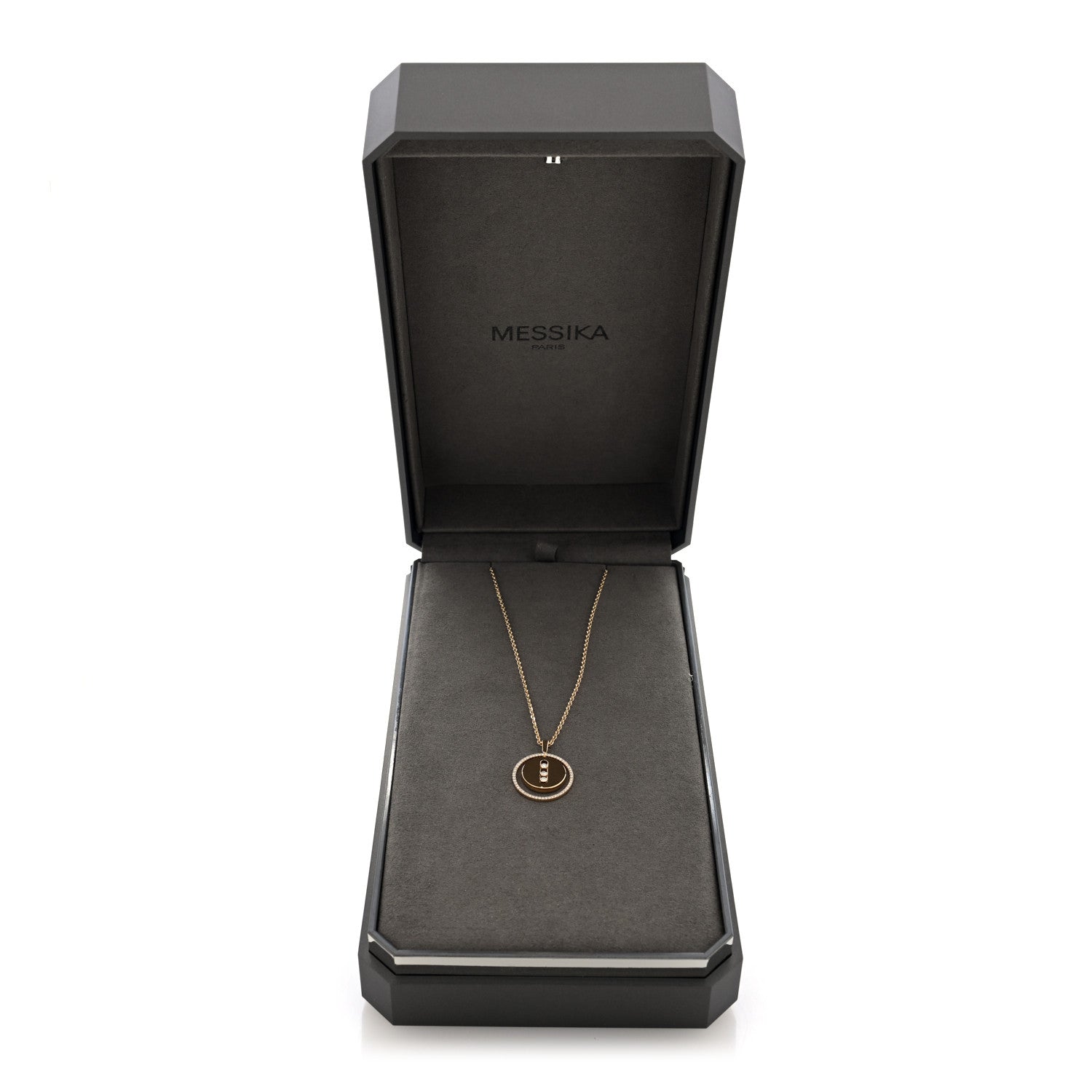 Messika 18K Yellow Gold Diamond Medium Lucky Move Pendant Necklace 5 of 5