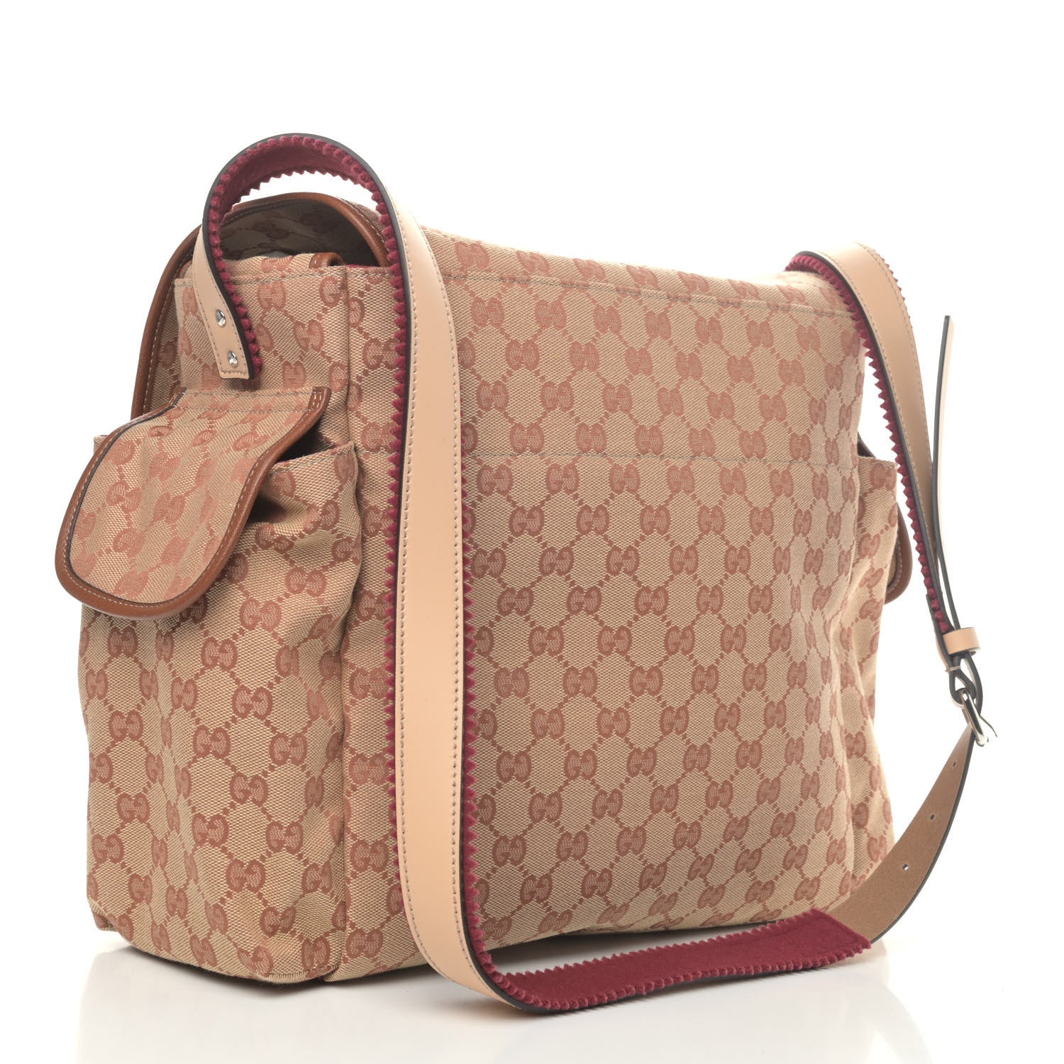 Gucci GG Monogram Diaper Bag Beige Ruggine Natural Antique Rose 3 of 5