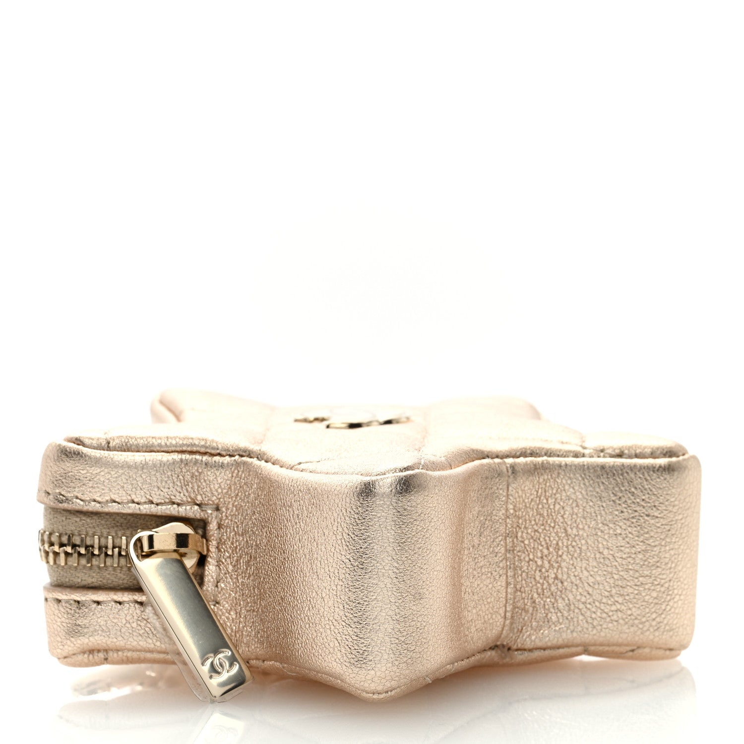 Chanel Metallic Lambskin Walk Of Fame Star Clip On Coin Purse Gold 4 of 7