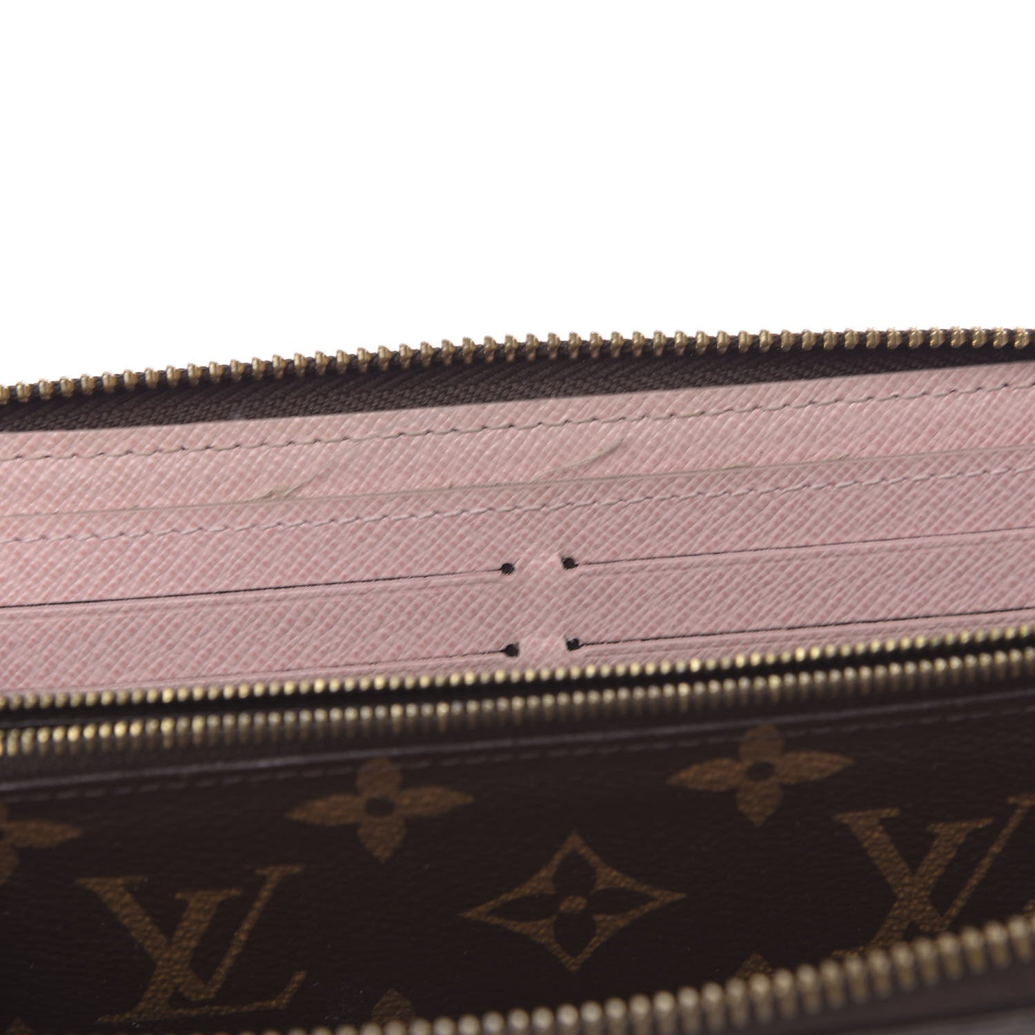 Louis Vuitton Monogram Clemence Wallet Rose Ballerine 8 of 9