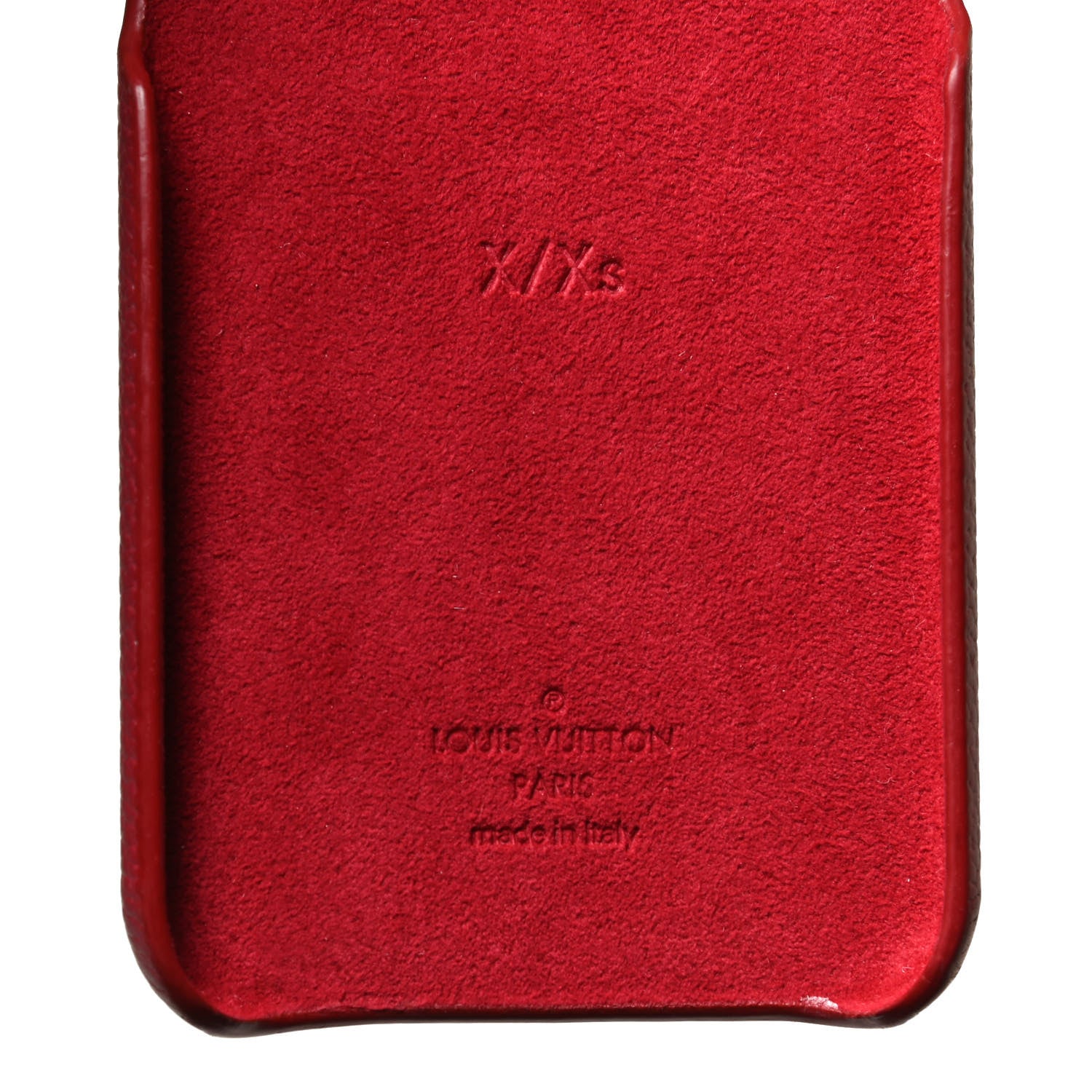 Louis Vuitton Calfskin Monogram iPhone X/XS Bumper Scarlet 4 of 8
