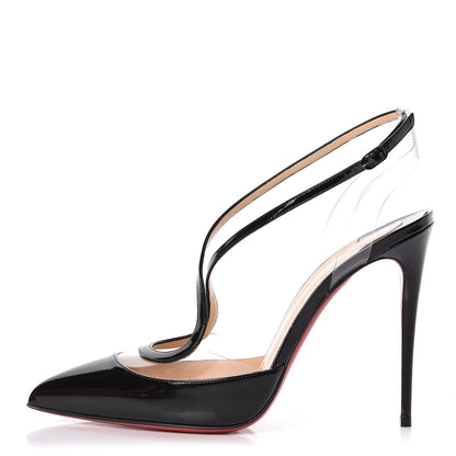 Christian Louboutin Patent PVC Cupidetta 100 Pumps 40 Black 1 of 9