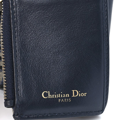 Christian Dior Oblique Saddle Lotus Wallet Blue 8 of 11