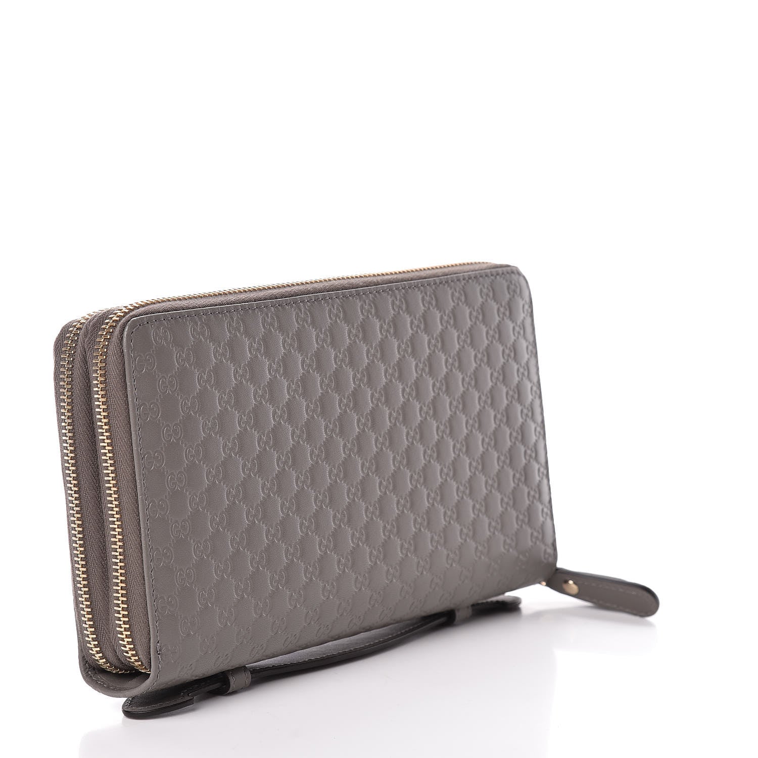 Gucci Soft Microguccissima Zip Around Top Handle Travel Wallet Loess 3 of 8