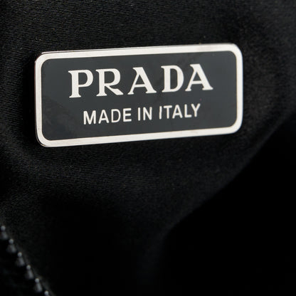Prada Satin Crystal Mini Re-Edition 2000 Bag Black 6 of 11