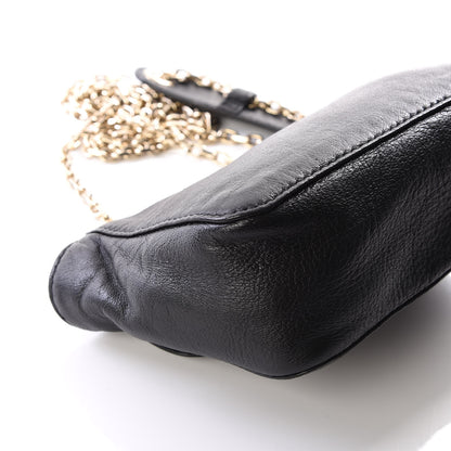 Chloe Grained Calfskin Crystal Mini Lily Crossbody Bag Black 7 of 11